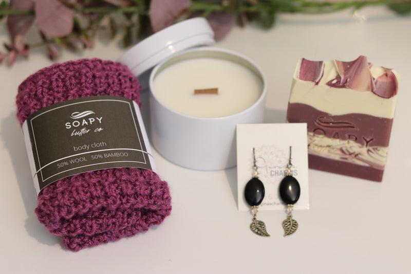 Gift Pack - Body Cloth, Soap, Candle
