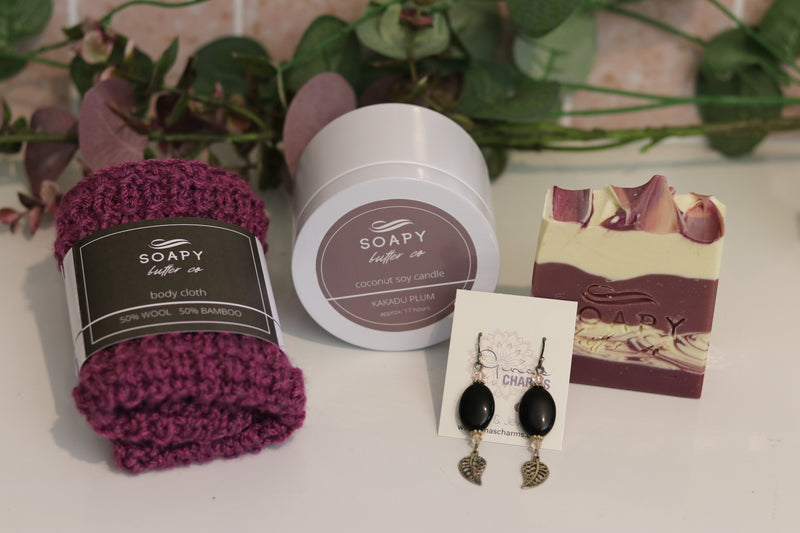 Gift Pack - Body Cloth, Soap, Candle