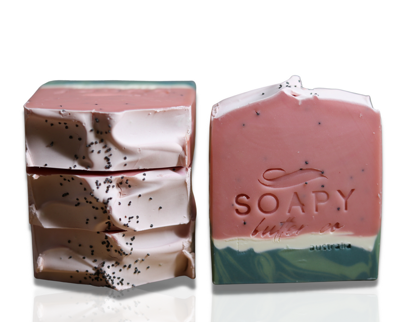 Watermelon Soapy Butter Co handmade soap